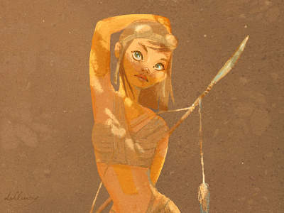 P.A.S. Girl apocalyptic atmosphere cute digital painting dirclumsy girl illustration peter nagy post survivor