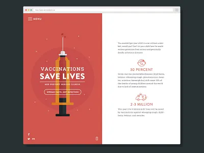 Vaccination Awareness Microsite health icons illustration microsite vaccination web design website