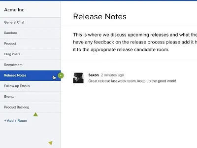 Room within a room chat gif startup transition ui user interface ux website