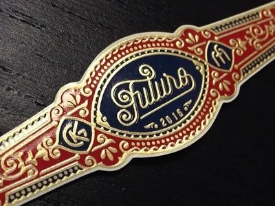 Futuro-Band band cigars design gold jcdesevre luxury monogram packaging typography