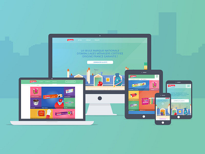 Alfapac Website artwork building character city flat gruid illustration paris responsive