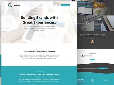 Welcome to Headway! agile applications design development headway lean lean startup marketing site mvp