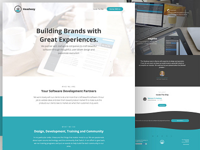 Welcome to Headway! agile applications design development headway lean lean startup marketing site mvp