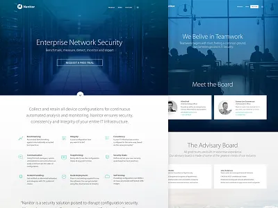 Nanitor - Home Page blue detect internet respond security