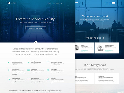 Nanitor - Home Page blue detect internet respond security