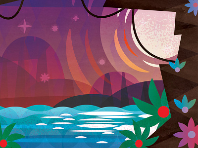 SmallWorld Warmup disney hawaii mickey moon ocean palm tree smallworld stars tiki warmup water