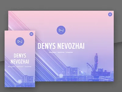 Personal web site personal site portfolio purple responsive web web design web site