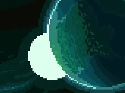 Uncharted Planet pixel art planet space