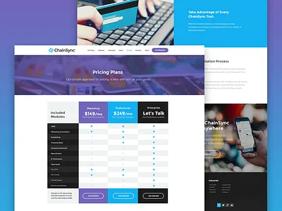 Chainsync - Pricing page