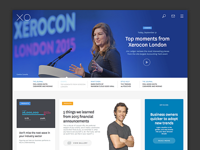 XO Magazine - alternate concept content fluid magazine photographic ui web website