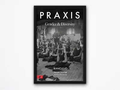Praxis Gender Mockup black and white diversity gender poster praxis
