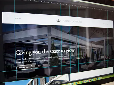 Crown Outdoor WiP black full bleed professional responsive white wide