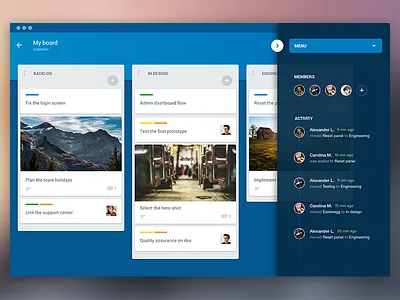 Trello mac app app blue cells dots gallery list mac material navigation photo trello