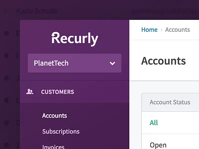 The New Recurly components design system interface recurly ui