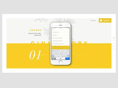 Ginventory: Landing page app gin landing website