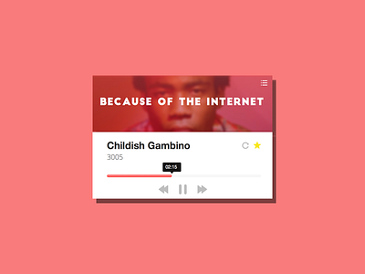 Song card design music music player ui ux web web design widget