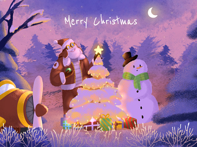 Merry Christmas 🎄 2d 2d illustration adobe adobe illustrator art character design christmas christmas illustration clip studio paint design flat flat illustration graphic design graphic illustration illustration photoshop santa santa illustration vector vector art