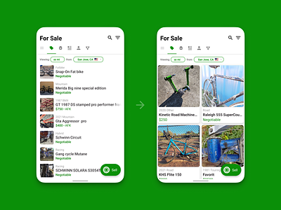 Sprocket Android Image Tile UI (WIP) android app bicycle big bike built experiment fresh grid image images implementation photo photos rows sprocket tiles ui ux wip