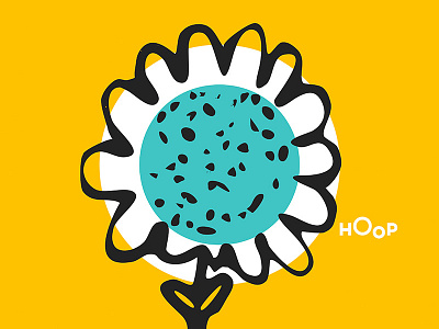 Hoop Wallpaper Friday Sunflower branding desktop drawing flower hoop illustration iphone wallpaper yellow