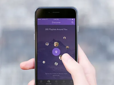 Discover (concept) app ios ios app iphone app mobile music sketch ui user interface