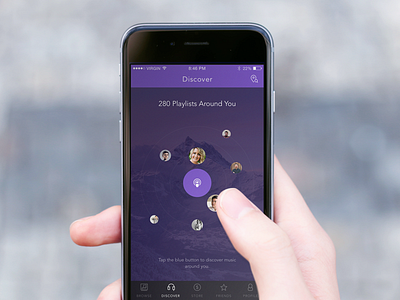Discover (concept) app ios ios app iphone app mobile music sketch ui user interface