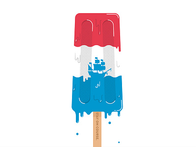 Treat Yourself - Popsicle fashion illustration melting popsicle streetwear summer t shirt tee
