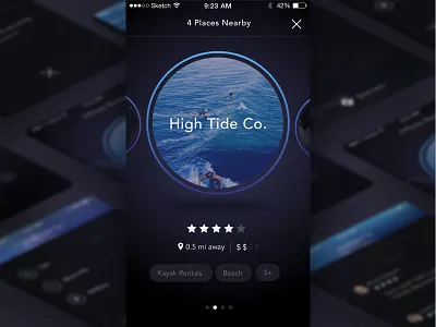 Orbit app dark ios mobile sketch ui