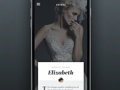 Brides Mobile mobile web website wedding