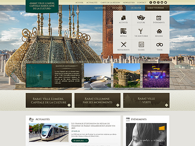 Rabat City Homepage website brown city green homepage rabat ui ux website