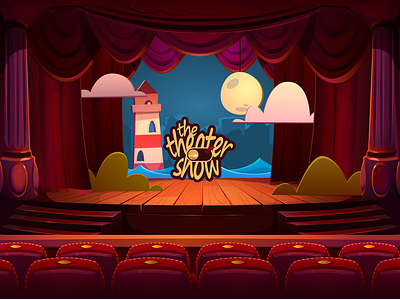 The Theater Show animation figma illustration illustrator parallax webflow