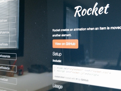 Rocket animations css css3 javascript