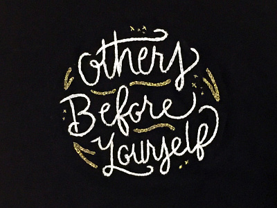 Others Before Yourself Embroidery embroidery lettering sketch to stitch