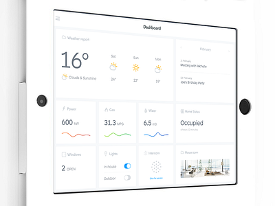 Home Control Dashboard app control dashboard home ipad monitor weather