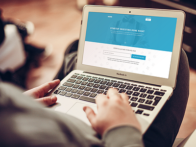 Kown Landing Page clean club investor kown landing page startup website