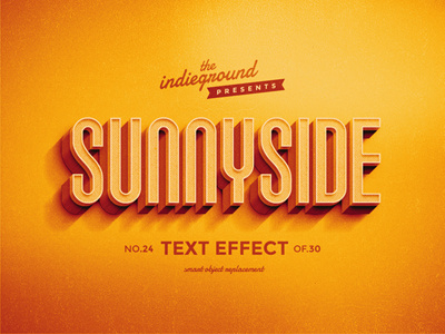 Retro Vintage Photoshop Text Effect No.24 3d classic effect hipster lettering mockup photoshop psd retro style type typography vintage