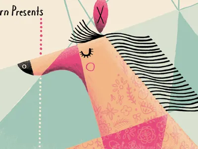 Pieta Brown gig poster horse illustration