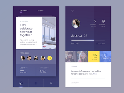 App for events app events ios mobile party profile