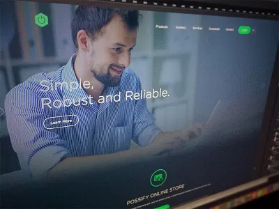 Software Co. New Concept flat design flat homepage flat redesign flat ui flat website green homepage new trend software