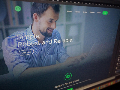 Software Co. New Concept flat design flat homepage flat redesign flat ui flat website green homepage new trend software
