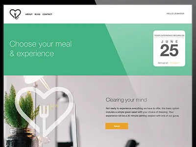 Lunchin - A startup weekend concept backend option date login mobile scroll single