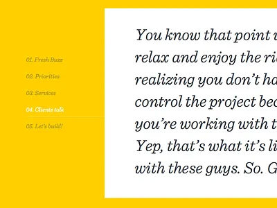 Testimonials bees design hexagon interface layout portfolio quotes responsive sentinel testimonials typography whitney