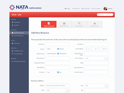 Nata-Admin-Ui app blue html css javascript nata php red ui ux usa web app web development website design