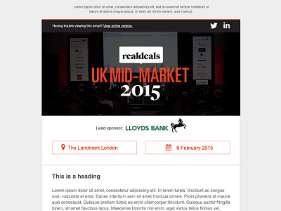 Responsive email for event clean email flat minimal newsletter responsive responsive design responsive email ui