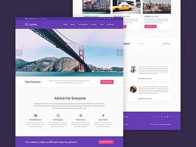 Freebie: Travel PSD Template free freebie interface pixelbuddha psd template ui