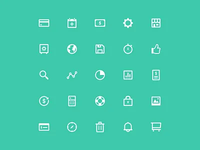 Affirm Financial Icons affirm finance font icon font icon set icons illustration ui icons