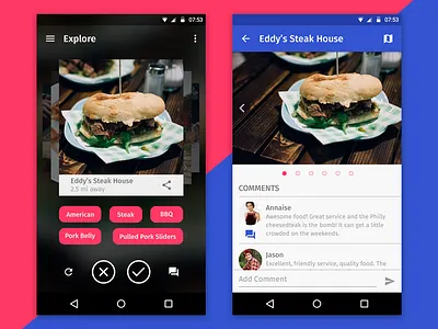 Restaurant Finder Android android clean material design minimal neat
