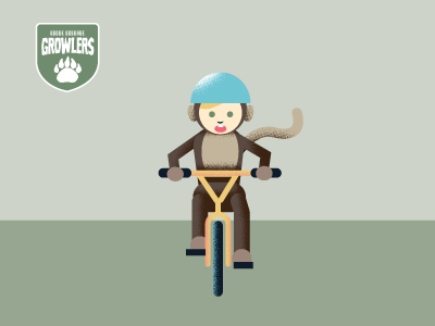 Kids On Bikes basketball bikes children helmets illustration kids monkey rock and roll superman texture