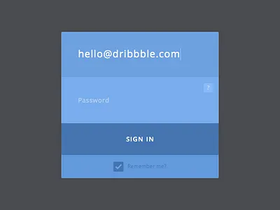 Sign In Component clean design flat minimalist sign in ui