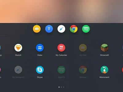 My OS - Desktop #1 - Apps Management apps clean dashboard desktop dock icons material minimalism os peru
