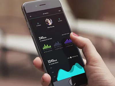 Dashboard Fitness app app cardoso dash dashboard fitness health ios personal trainer profile training weight workout